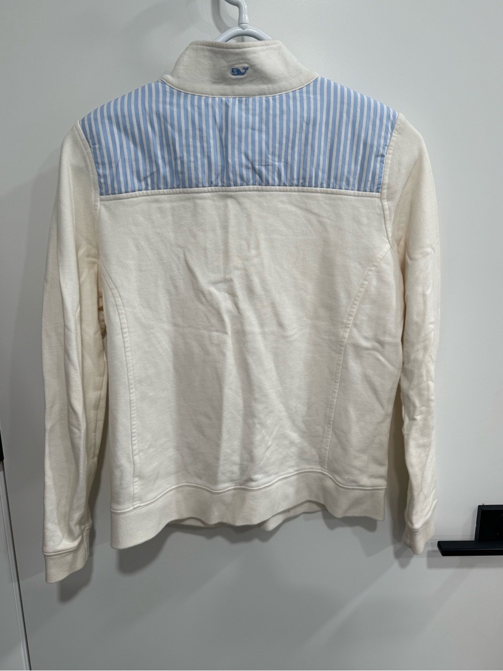 Vineyard Vines Martha’s Vineyard 1/4 Zip Pullover White Blue Women’s Size S - Picture 5 of 8